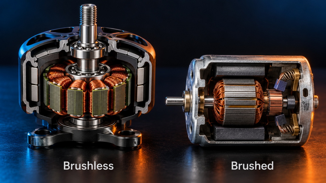 Brushless and Brushed Drone Motor Comparison Brushless and Brushed Drone Motor Comparison