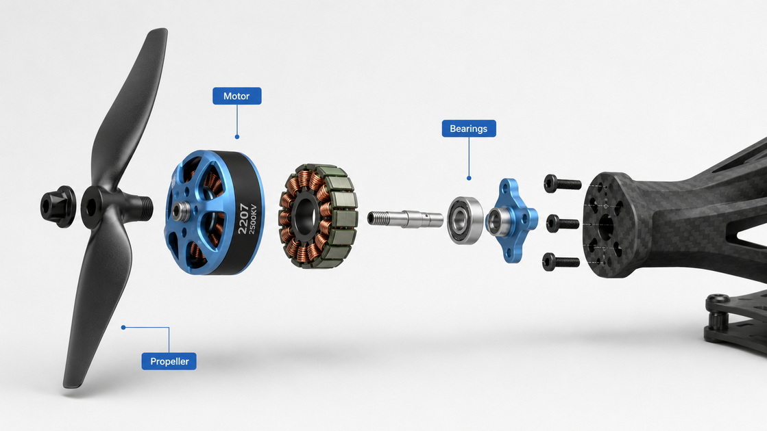 Brushless Motor Exploded View Brushless Motor Exploded View