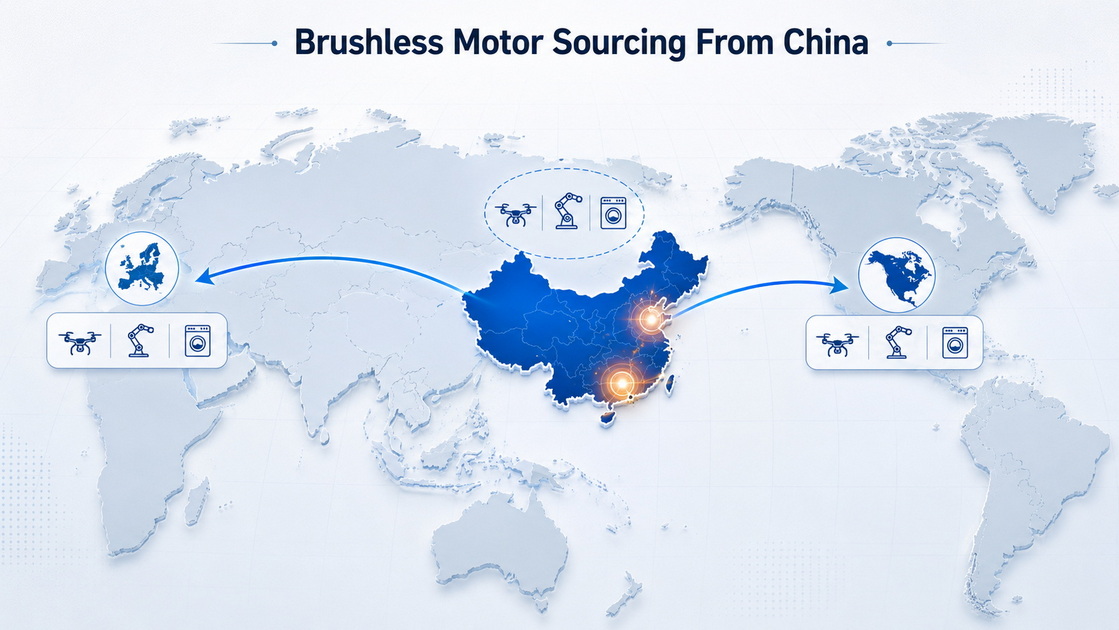 Global Brushless Motor Supply Chain Map Global Brushless Motor Supply Chain Map