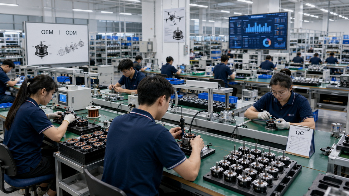 China Drone Motor Factory Production Line China Drone Motor Factory Production Line