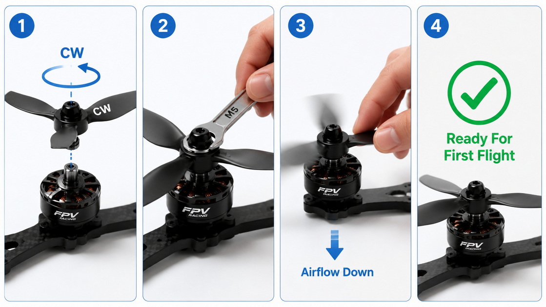 FPV Prop Installation Checklist FPV Prop Installation Checklist