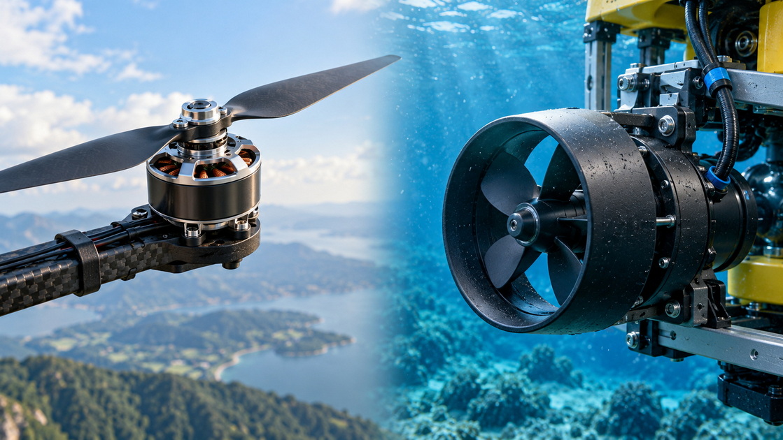Drone Motor And Underwater Thruster Comparison Drone Motor And Underwater Thruster Comparison