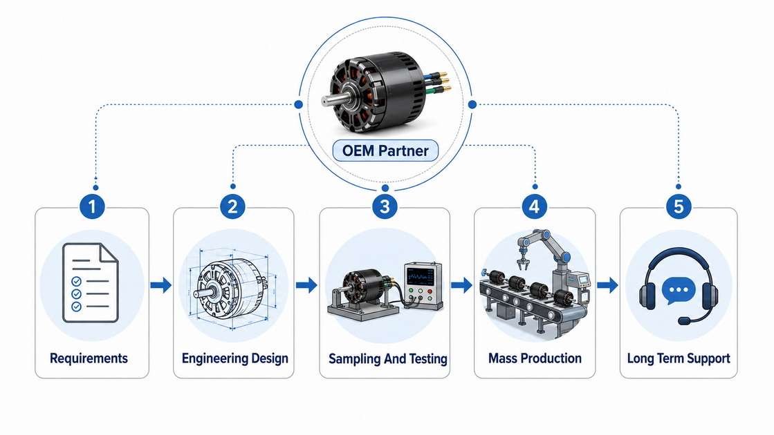 OEM Brushless Motor Sourcing Process OEM Brushless Motor Sourcing Process