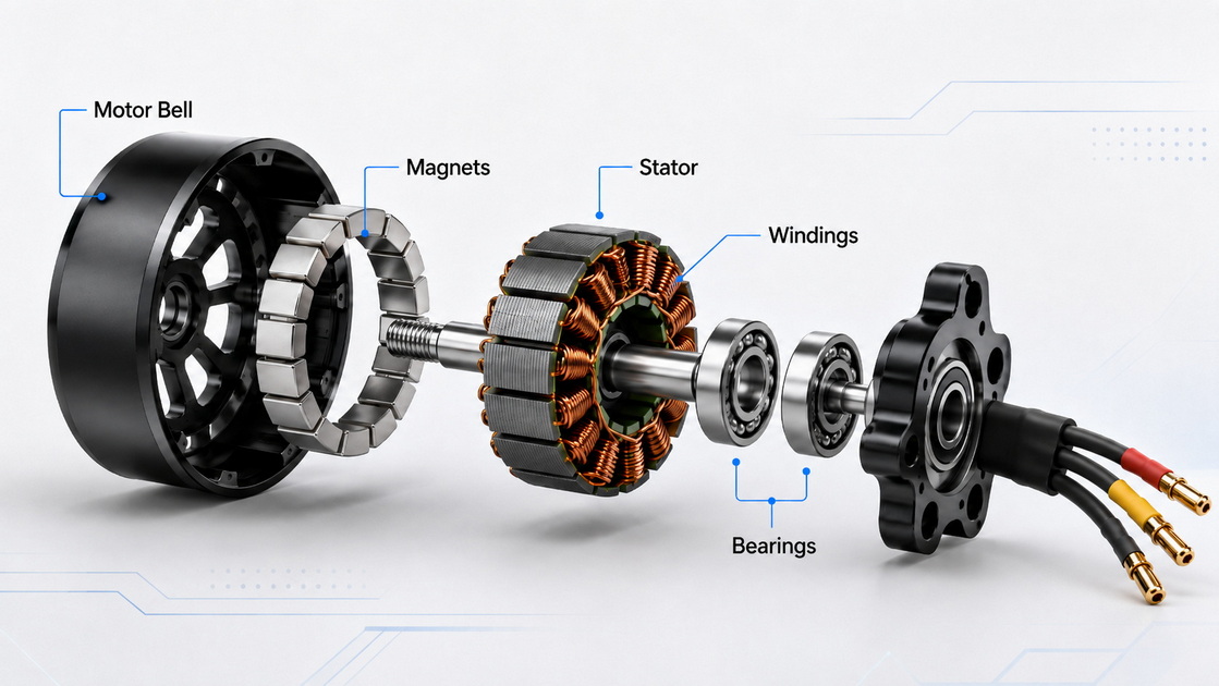 FPV Brushless Motor Internal Structure FPV Brushless Motor Internal Structure