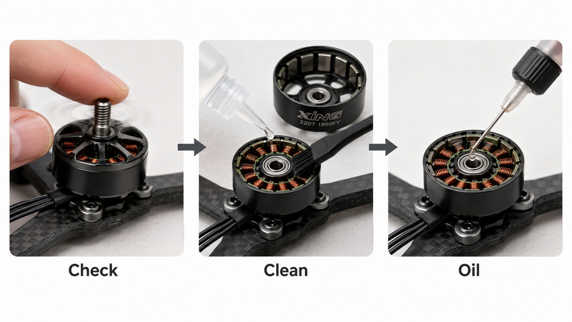 FPV Motor Cleaning Steps FPV Motor Cleaning Steps