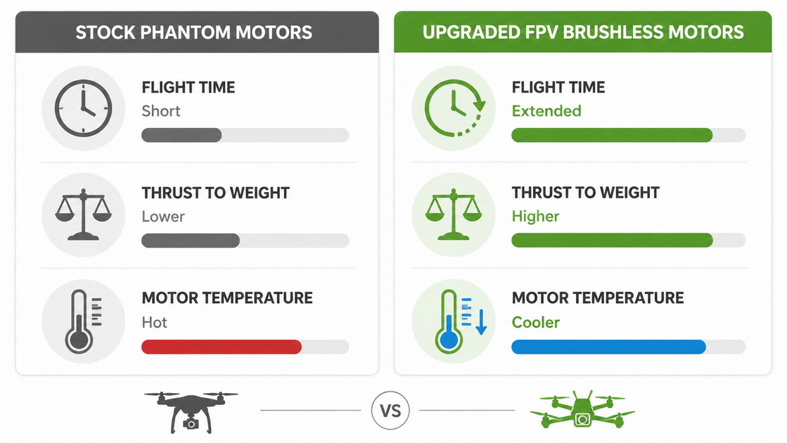 Stock Versus Upgraded Drone Power System Stock Versus Upgraded Drone Power System