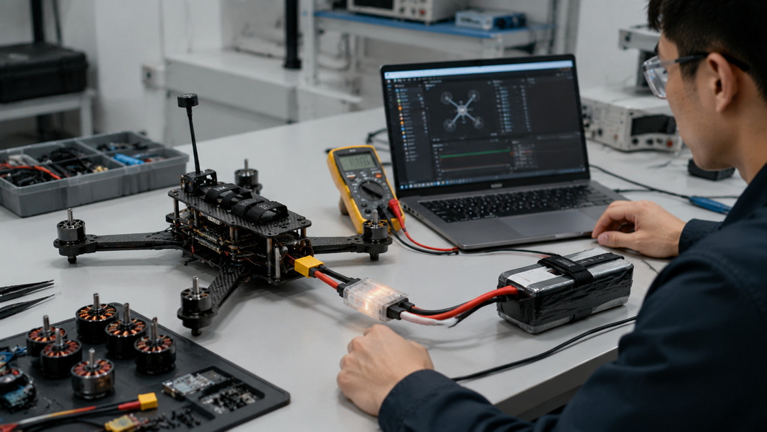 FPV Drone Bench Testing FPV Drone Bench Testing