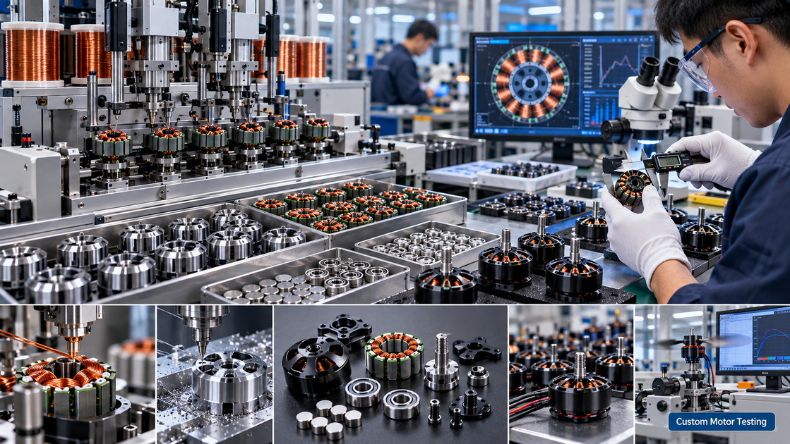 Custom FPV Motor Manufacturing Quality Control Custom FPV Motor Manufacturing Quality Control