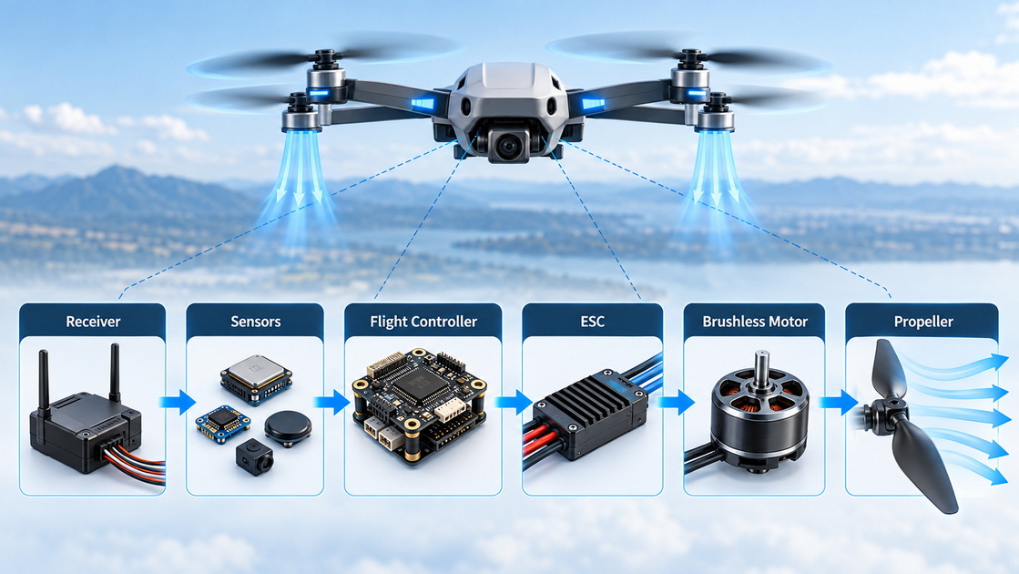 Flight Controller Motor Signal Path Flight Controller Motor Signal Path