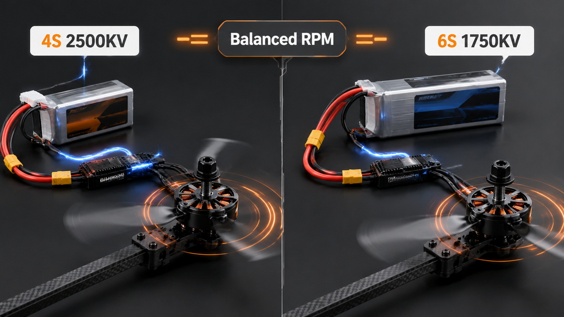 FPV Motor KV And Battery Voltage FPV Motor KV And Battery Voltage