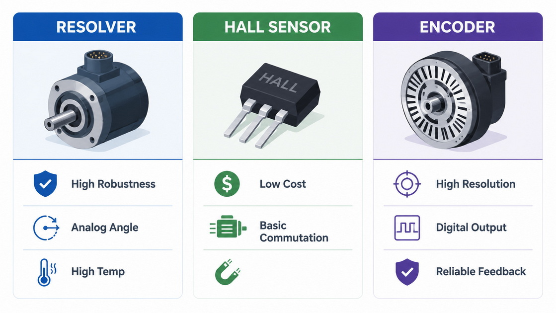 Resolver Vs Hall Sensor Vs Encoder Resolver Vs Hall Sensor Vs Encoder
