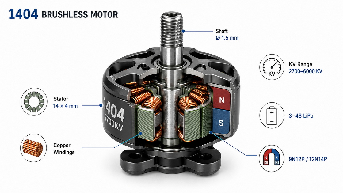 1404 Motor Key Specifications 1404 Motor Key Specifications