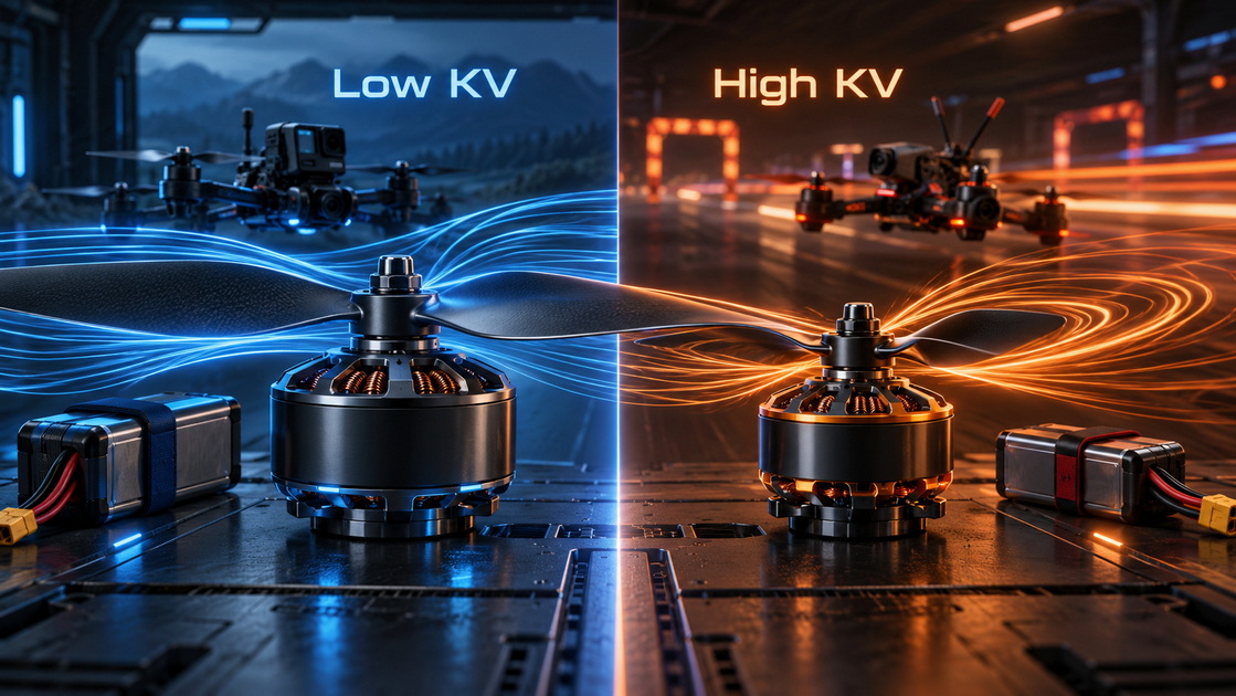 Low KV High KV Drone Motor Comparison Low KV High KV Drone Motor Comparison