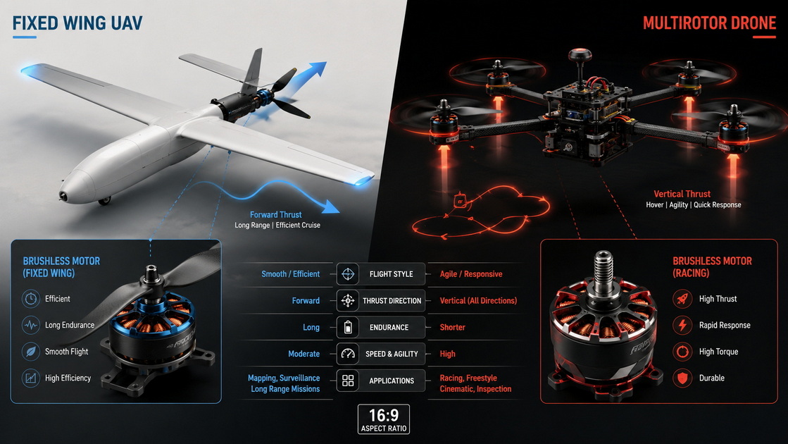 Fixed Wing And Multirotor Motor Comparison Fixed Wing And Multirotor Motor Comparison