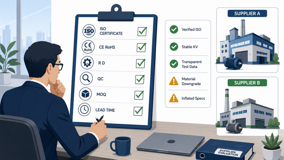 FPV Motor Supplier Evaluation Checklist FPV Motor Supplier Evaluation Checklist