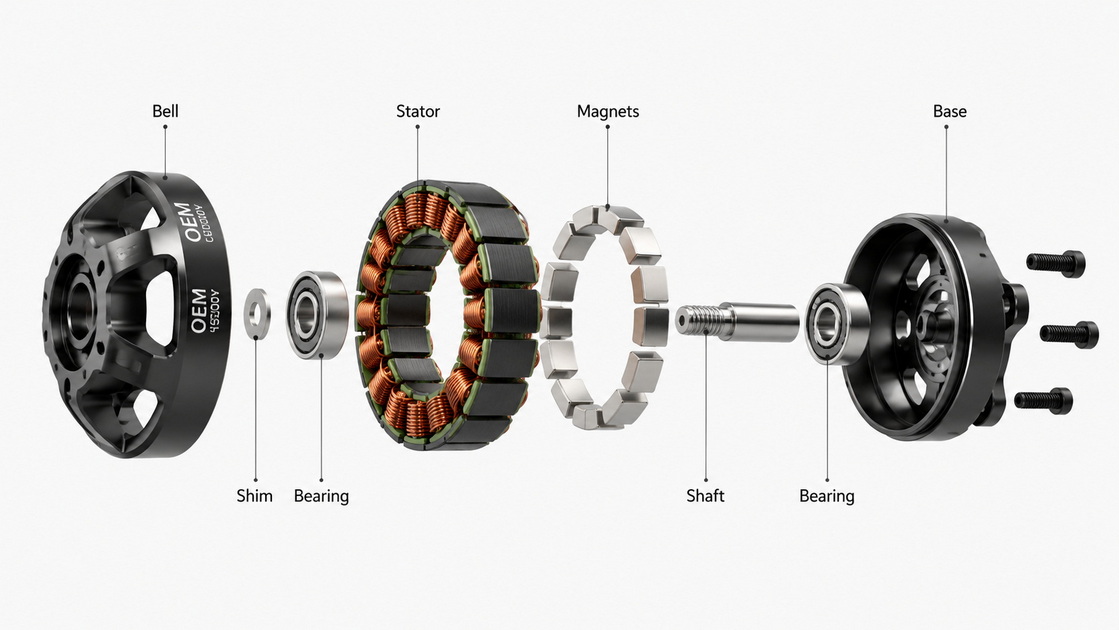 Custom Motor Exploded View Custom Motor Exploded View