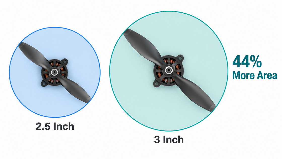 Propeller Swept Area Comparison Propeller Swept Area Comparison