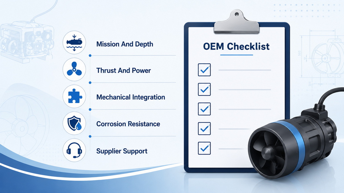 Underwater Thruster OEM Checklist Underwater Thruster OEM Checklist