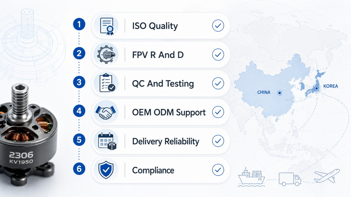 FPV Motor Supplier Evaluation Checklist FPV Motor Supplier Evaluation Checklist