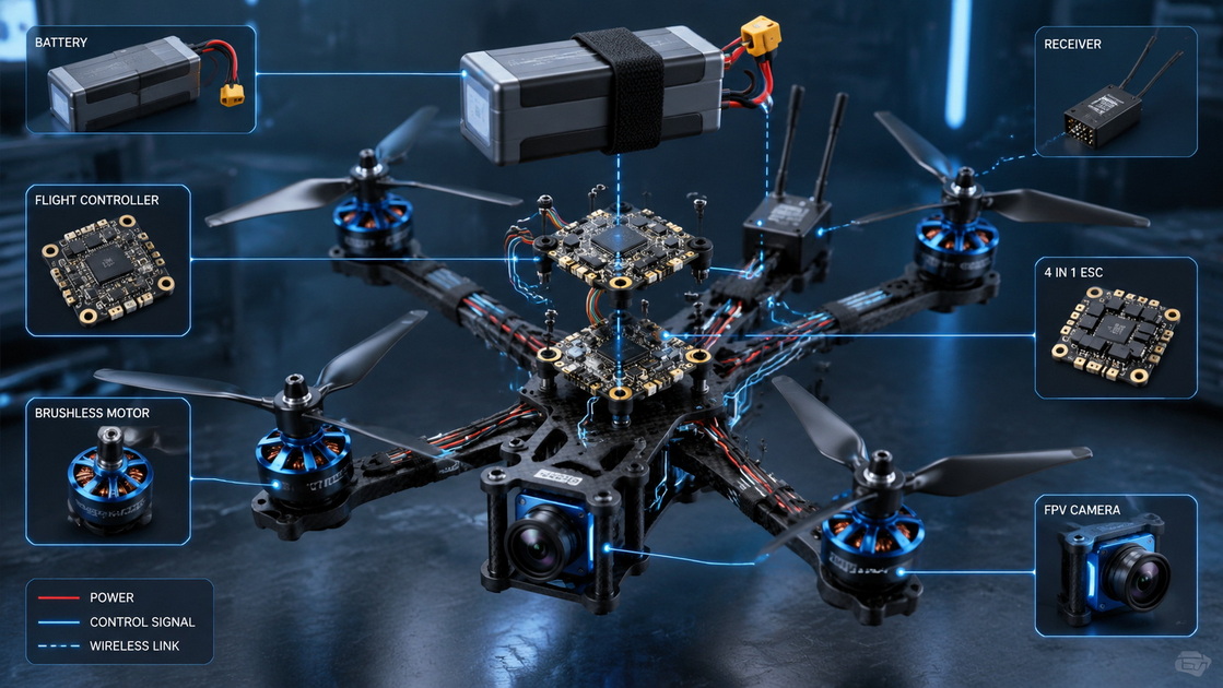 Drone Flight Controller Power System Drone Flight Controller Power System