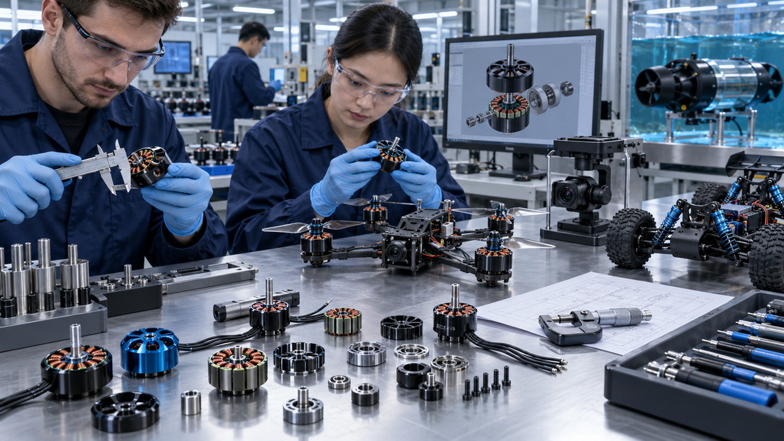 Custom FPV Motor Manufacturing And Testing Custom FPV Motor Manufacturing And Testing