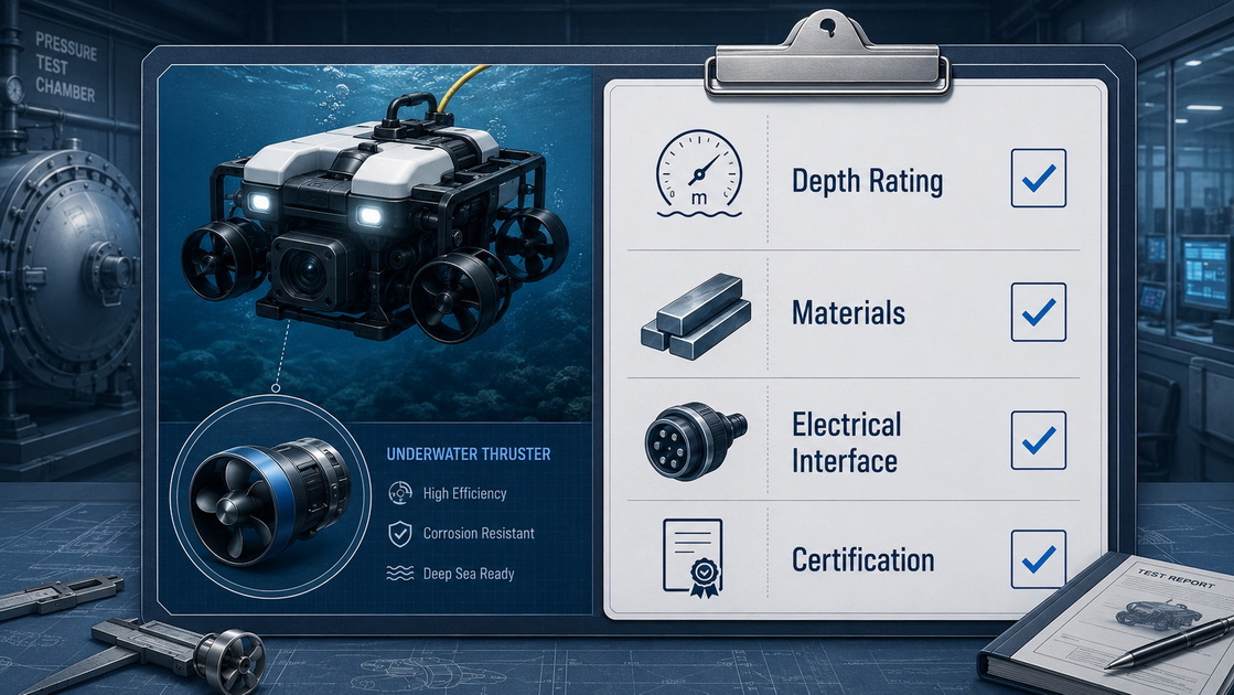Underwater Thruster Buyer Checklist Underwater Thruster Buyer Checklist