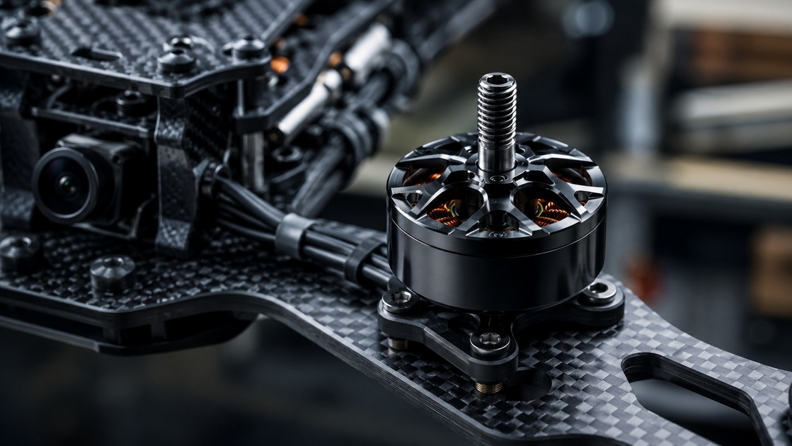 FPV Drone Motor Close Up FPV Drone Motor Close Up
