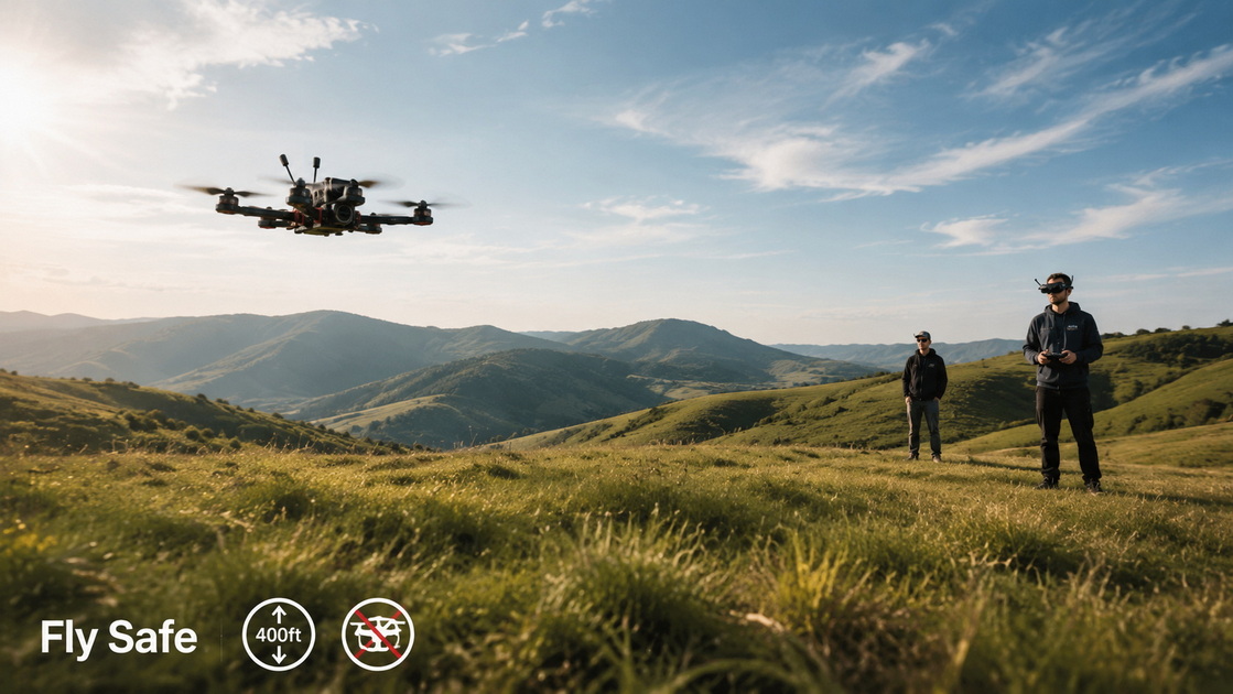 FPV Drone Legal Flying In Open Field