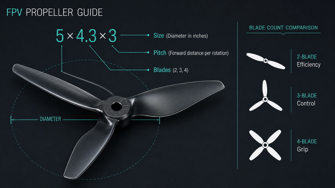 FPV Propeller Size Pitch Blades FPV Propeller Size Pitch Blades