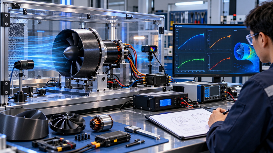 EDF Motor Thrust Test Bench