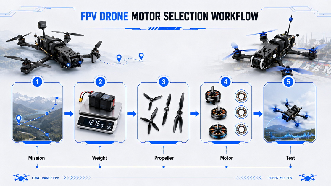 FPV Drone Motor Selection Workflow