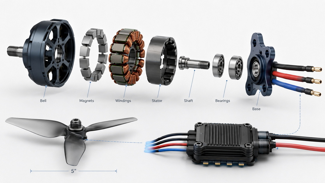FPV Motor Structure And Key Components FPV Motor Structure And Key Components