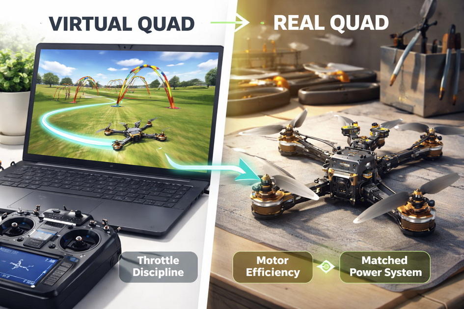 From FPV Simulator To Real Drone Power System