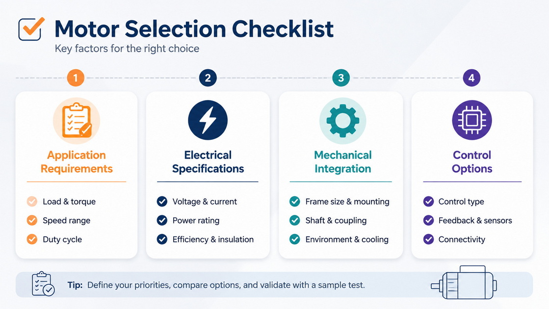 BLDC Motor Selection Checklist