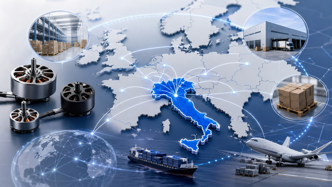 Italy Drone Motor Sourcing Map