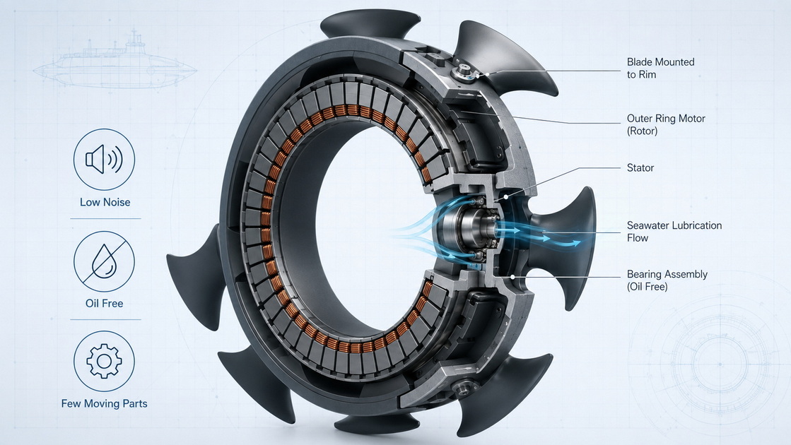 Rim Driven Underwater Thruster Design