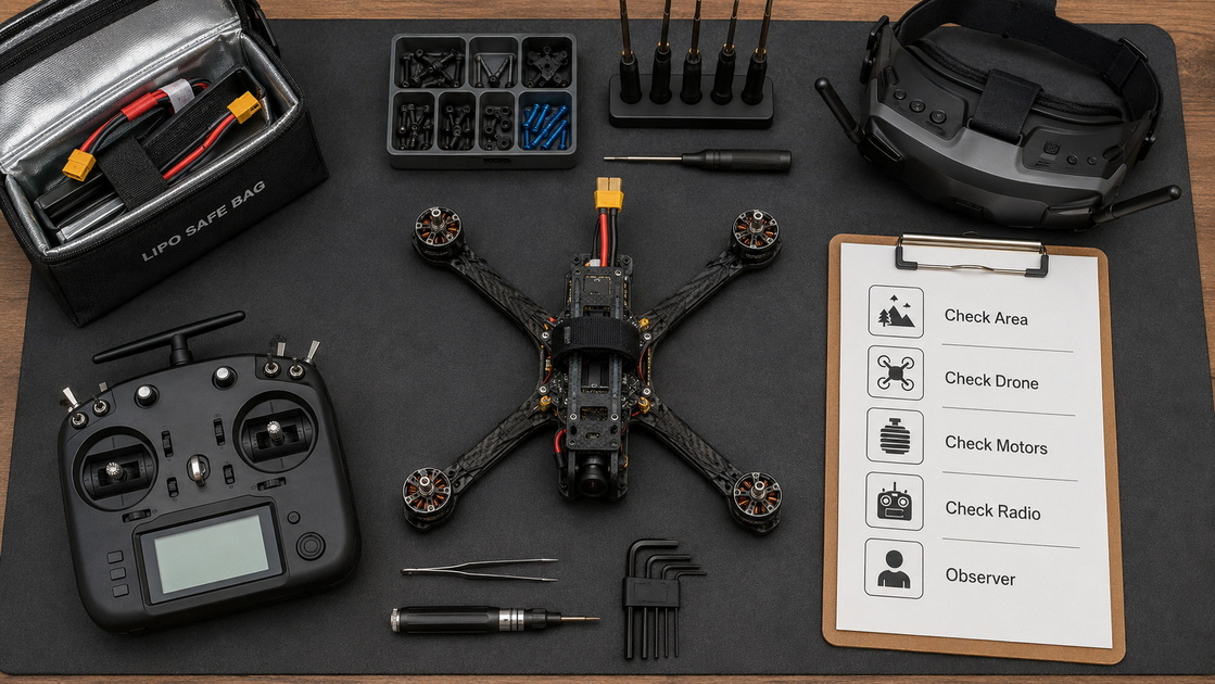 FPV Drone Safety Pre Flight Checklist
