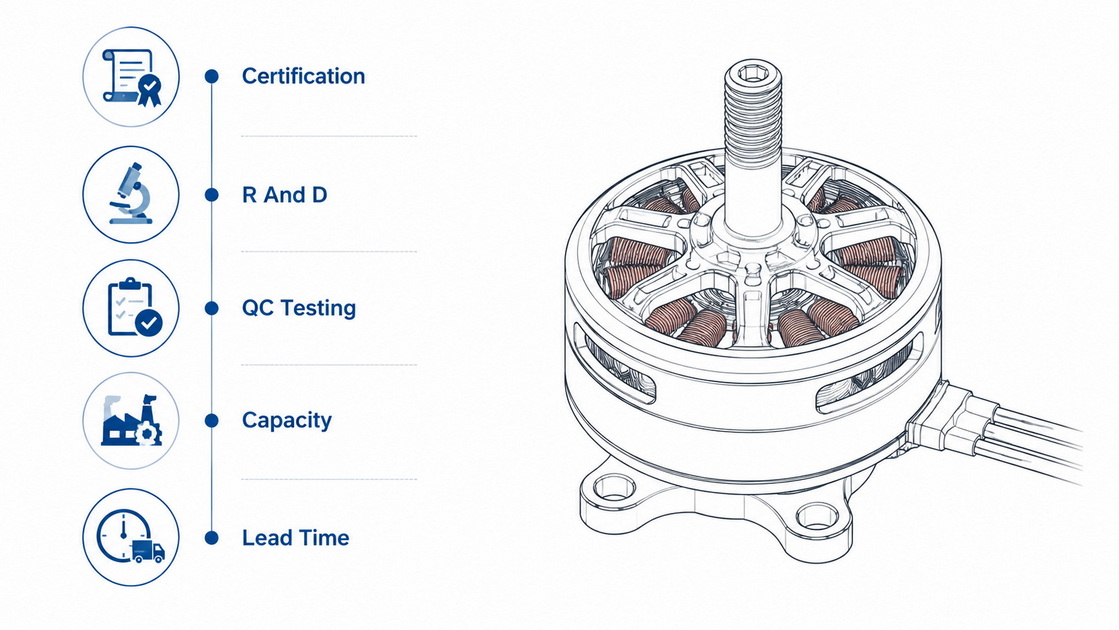 Multicopter Motor Supplier Evaluation Checklist