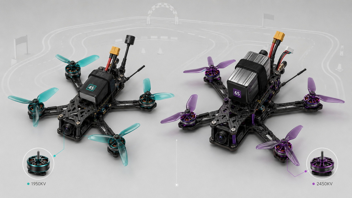Battery And Prop Combination For Racing