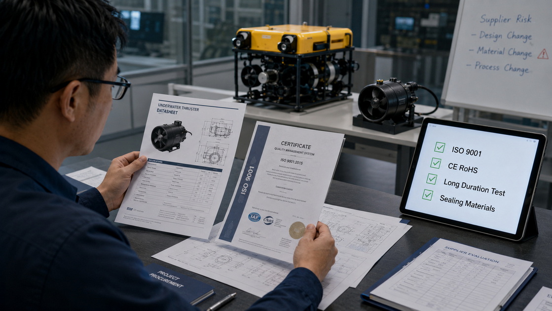 Underwater Thruster Supplier Evaluation Checklist