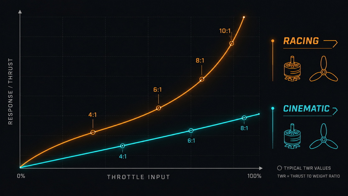 Racing Vs Cinematic Thrust Curve