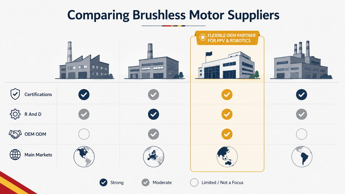 China Brushless Motor Manufacturers Comparison