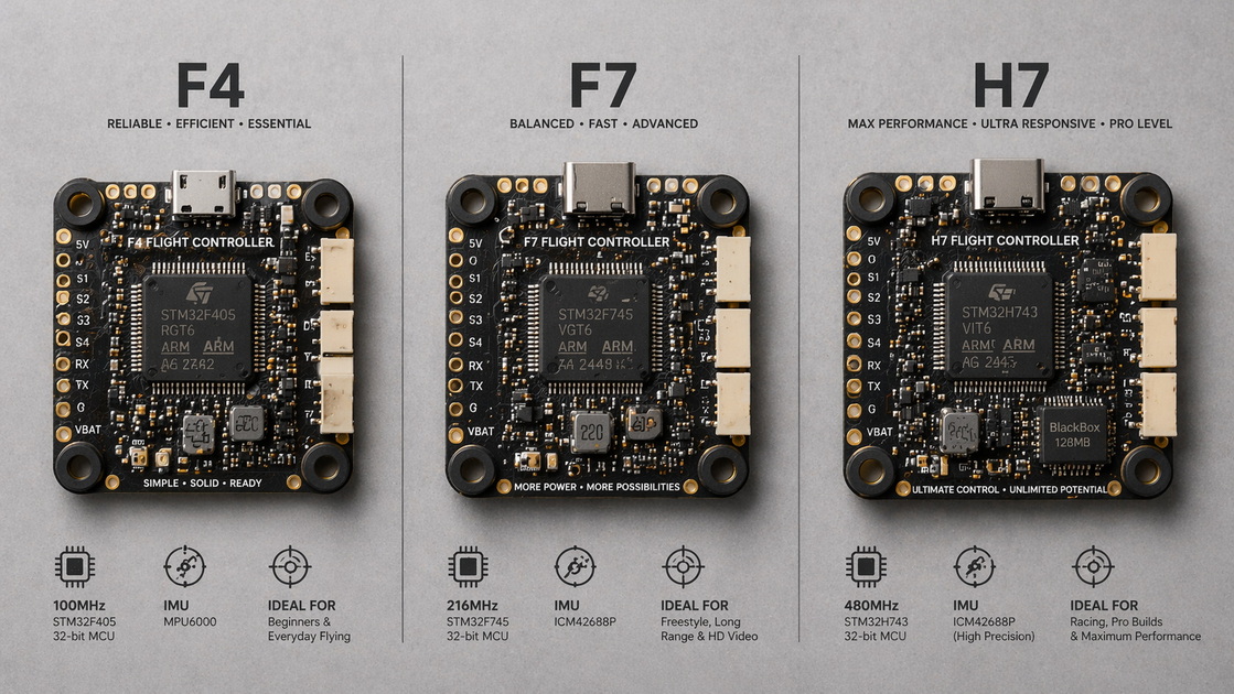 F4 F7 H7 Controller Comparison
