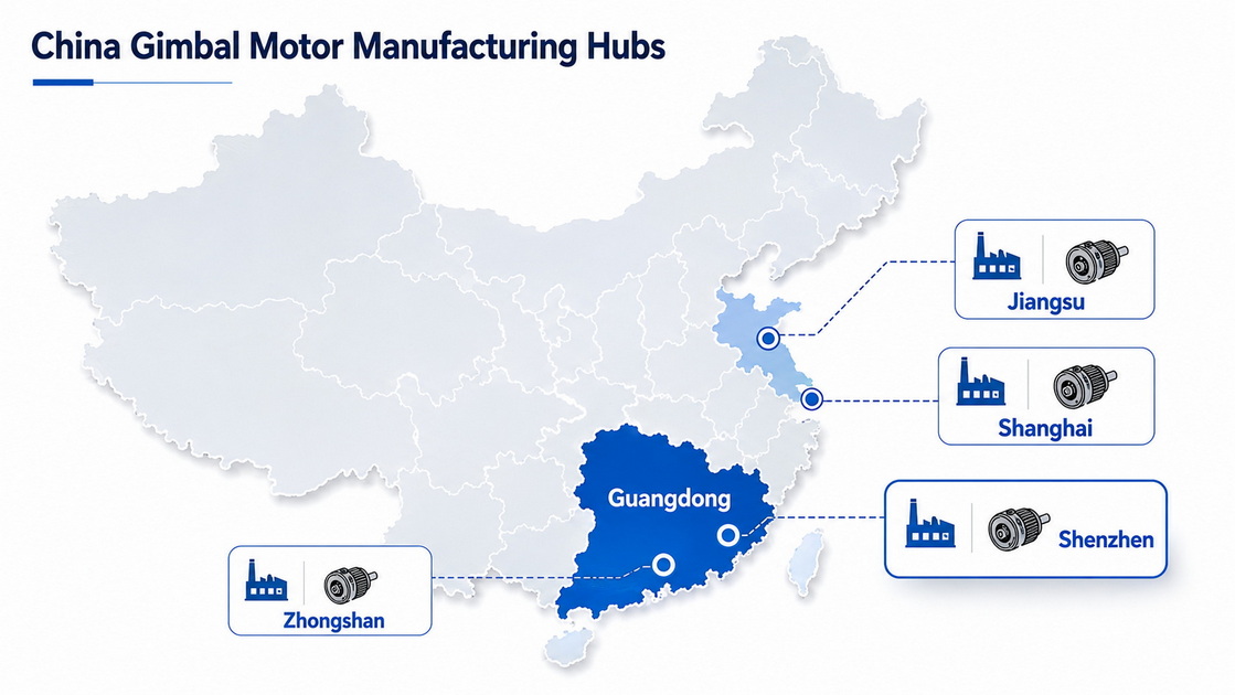 China Gimbal Motor Manufacturing Map