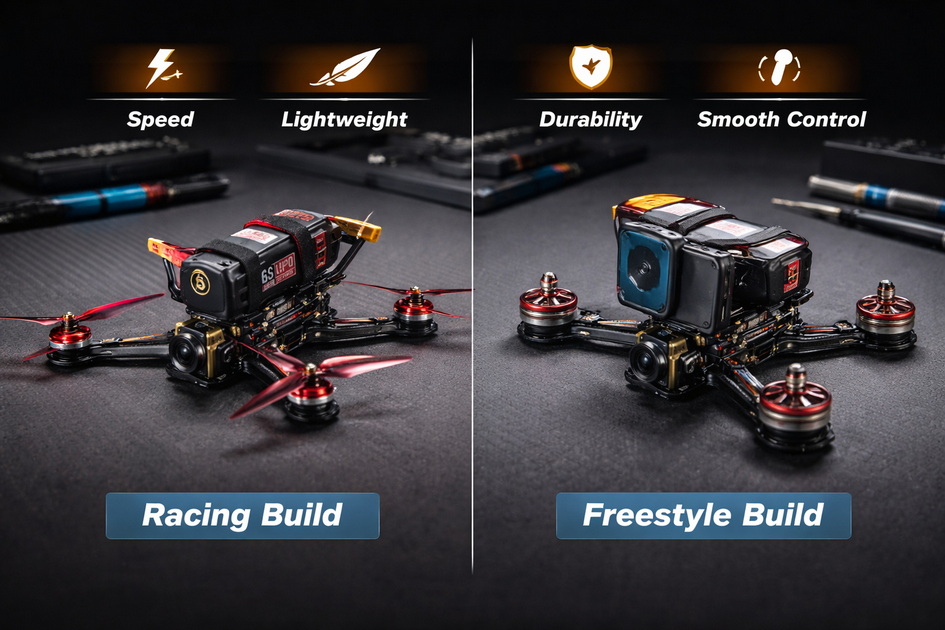 Racing Versus Freestyle Five Inch Setup
