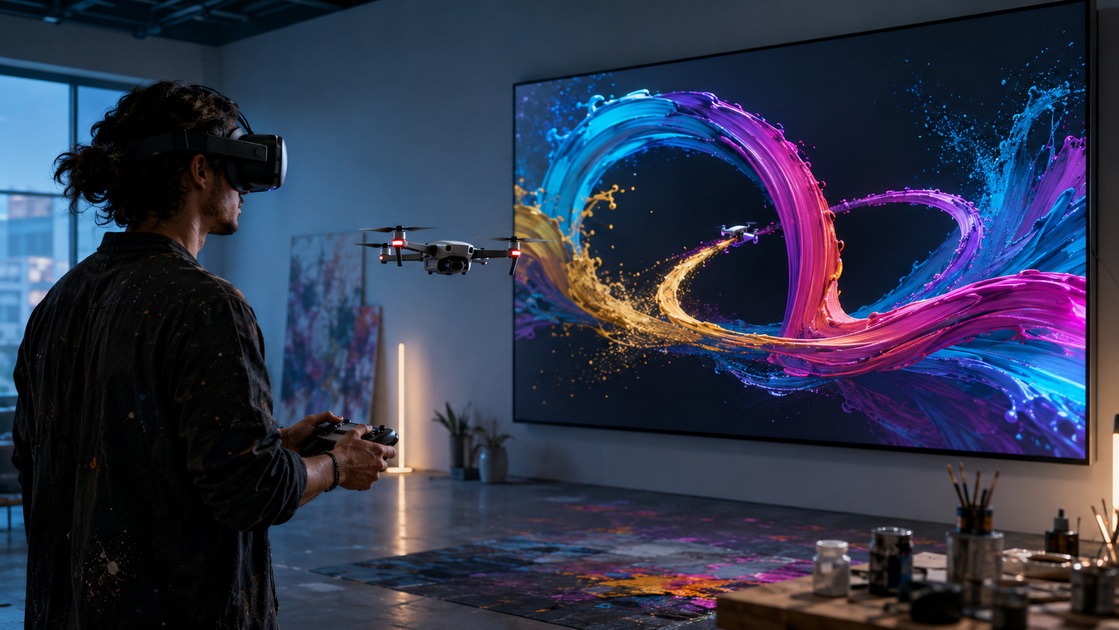 VR Drone Art Performance