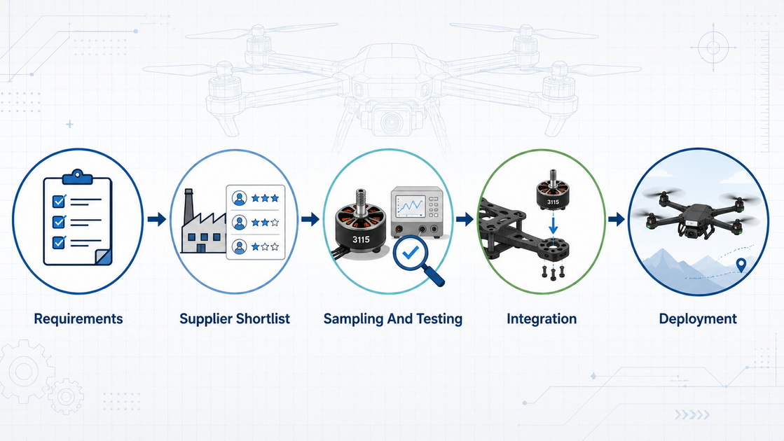 Buyer Journey For 3115 Motor Sourcing