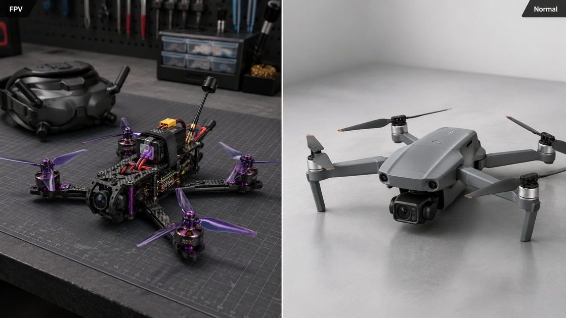 FPV Drone And Normal Drone Comparison FPV Drone And Normal Drone Comparison