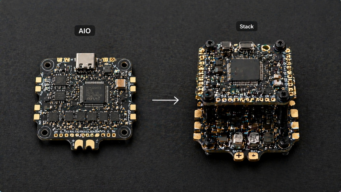 AIO Versus Stack Comparison