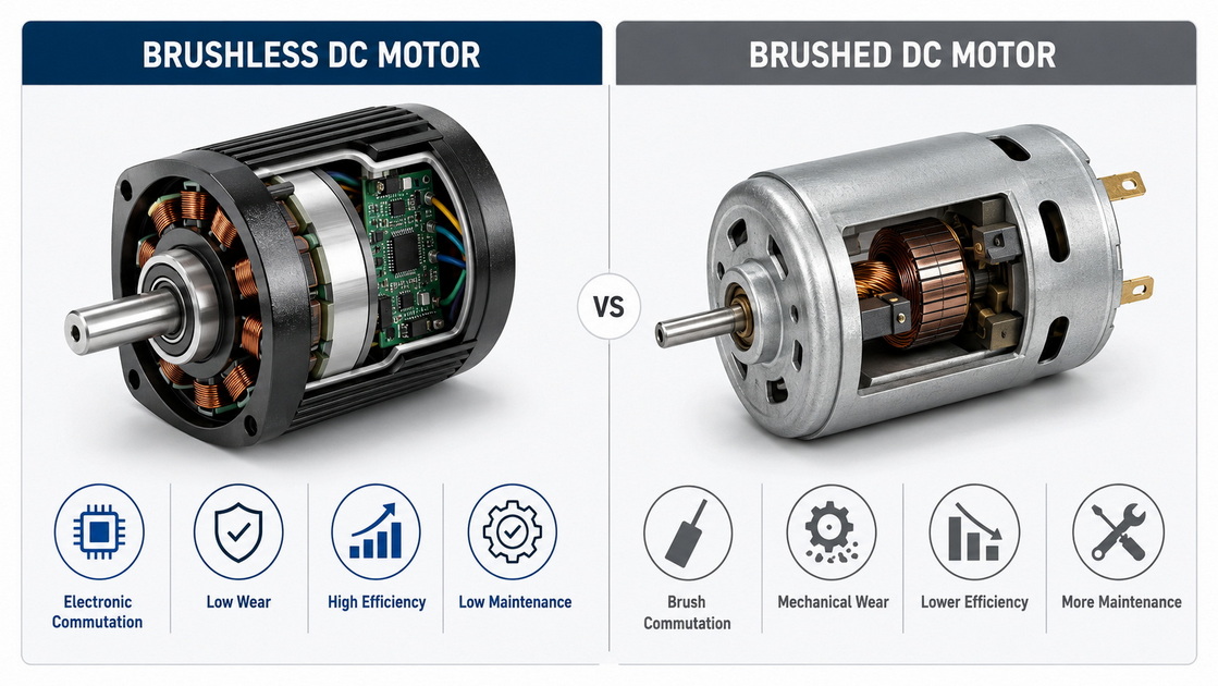 BLDC Motor Vs Brushed Motor Comparison